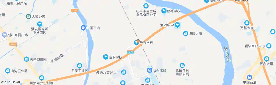 汕头陈厝寨_公交站地图_汕头公交_妙搜公交查询2025