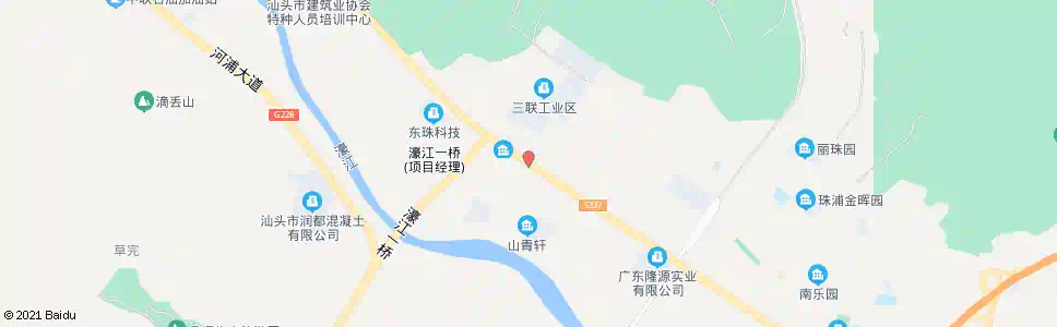 汕头三联工业区_公交站地图_汕头公交_妙搜公交查询2025