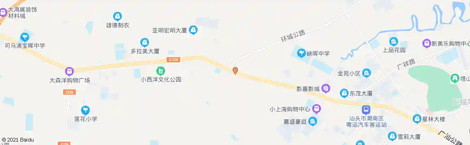 汕头仙港村路口_公交站地图_汕头公交_妙搜公交查询2025
