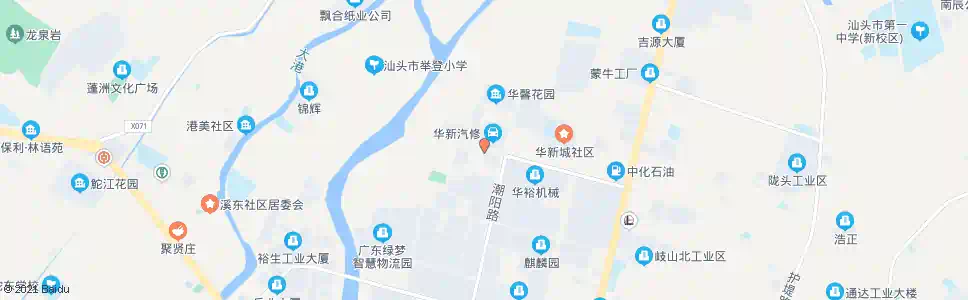 汕头新华园_公交站地图_汕头公交_妙搜公交查询2025