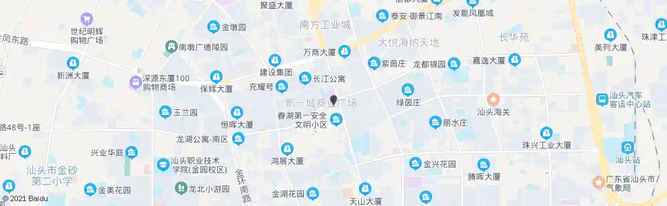 汕头长江路西_公交站地图_汕头公交_妙搜公交查询2025