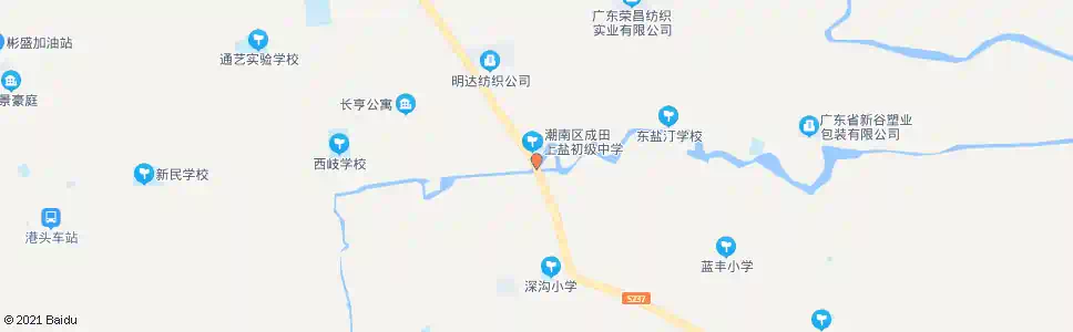 汕头盐汀学校_公交站地图_汕头公交_妙搜公交查询2025