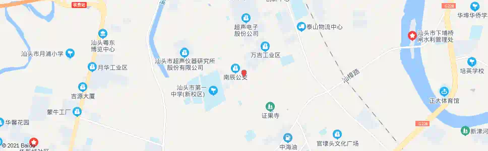 汕头龟桥北路_公交站地图_汕头公交_妙搜公交查询2025