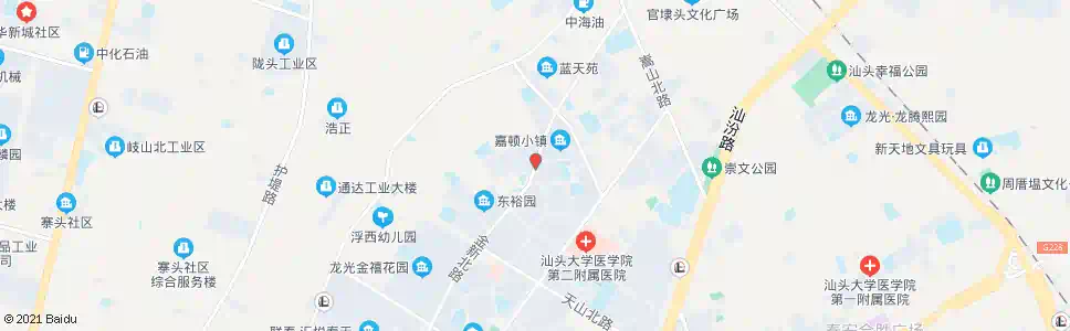 汕头天竺园西_公交站地图_汕头公交_妙搜公交查询2025