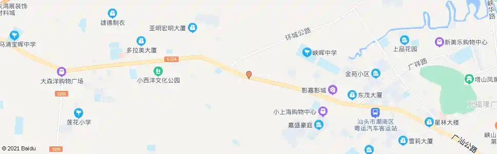 汕头北环大道路口_公交站地图_汕头公交_妙搜公交查询2025