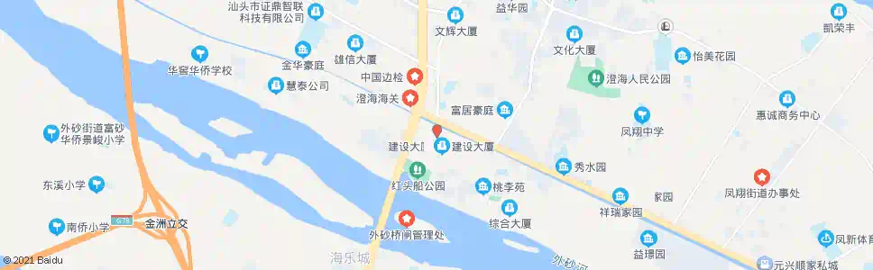 汕头邮电大厦_公交站地图_汕头公交_妙搜公交查询2025