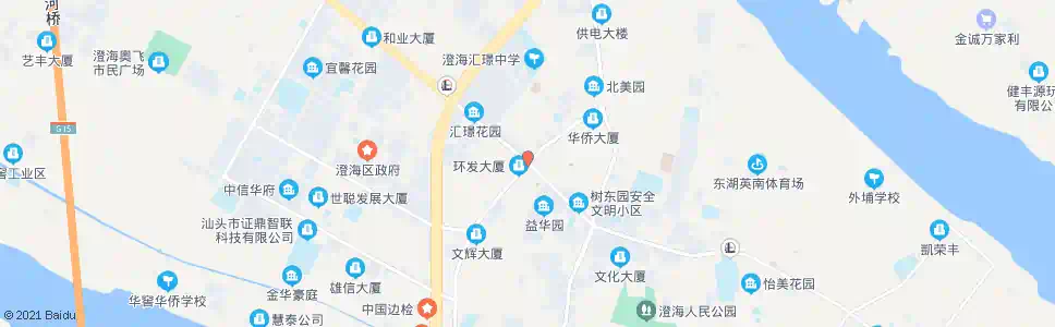 汕头外环西路(西华路口)_公交站地图_汕头公交_妙搜公交查询2025