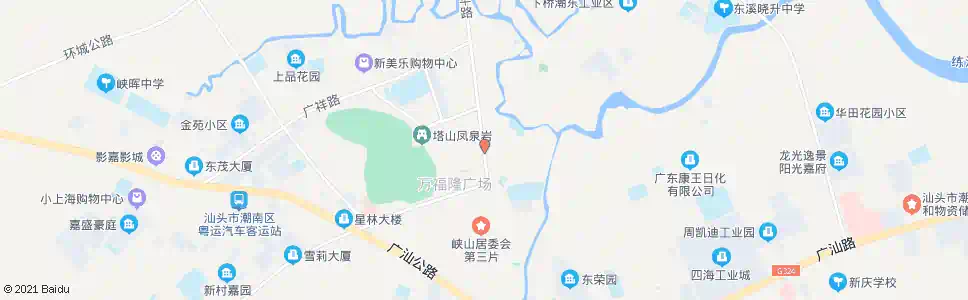 汕头南里治安岗_公交站地图_汕头公交_妙搜公交查询2025