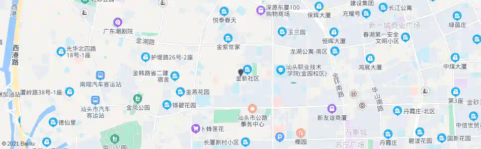 汕头汕头日报社西_公交站地图_汕头公交_妙搜公交查询2025