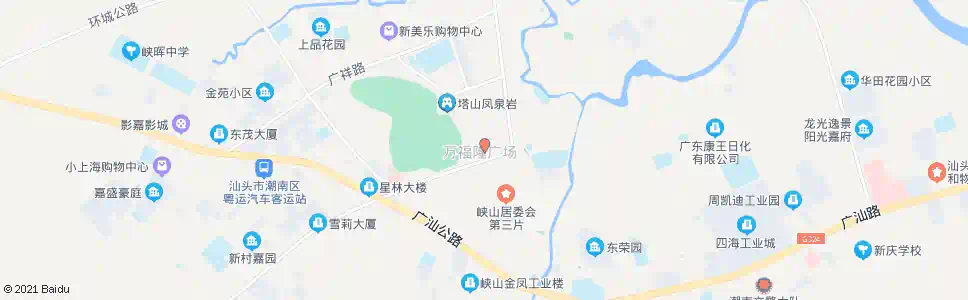 汕头万福隆_公交站地图_汕头公交_妙搜公交查询2025