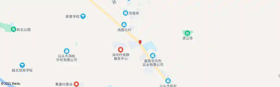 汕头灵山寺路口_公交站地图_汕头公交_妙搜公交查询2025