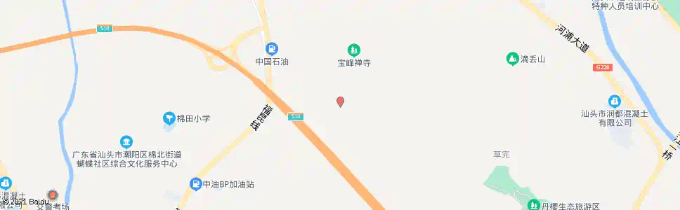 汕头宝峰山墓园_公交站地图_汕头公交_妙搜公交查询2025