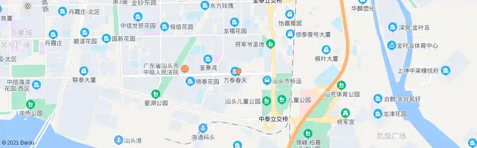 汕头万泰花园_公交站地图_汕头公交_妙搜公交查询2025
