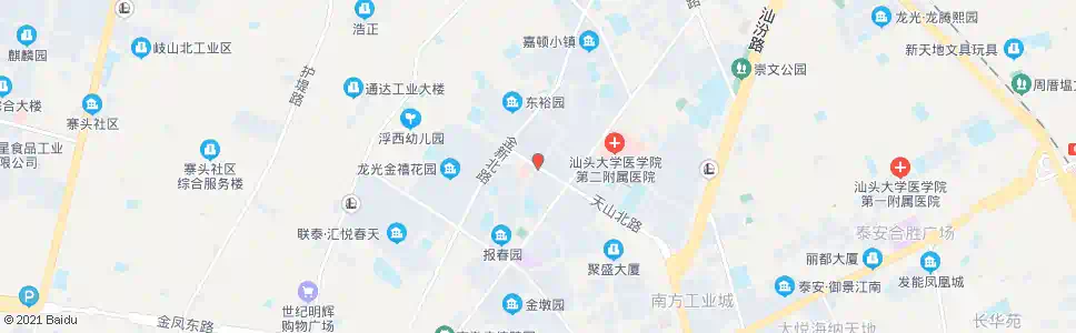 汕头天山北路口_公交站地图_汕头公交_妙搜公交查询2025