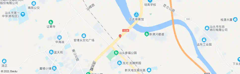 汕头汕汾泰山路口_公交站地图_汕头公交_妙搜公交查询2025
