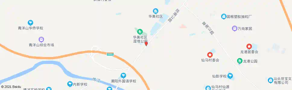 汕头湄州村_公交站地图_汕头公交_妙搜公交查询2025