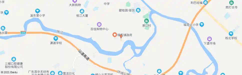 汕头铜盂医院_公交站地图_汕头公交_妙搜公交查询2025