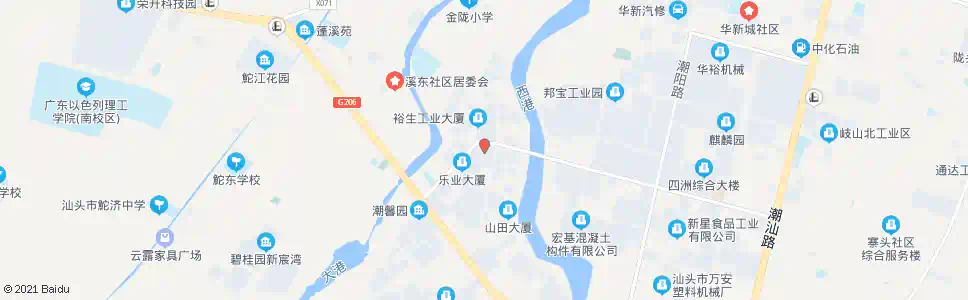 汕头乐业园_公交站地图_汕头公交_妙搜公交查询2025
