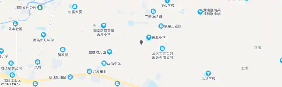 汕头两英东北村_公交站地图_汕头公交_妙搜公交查询2025