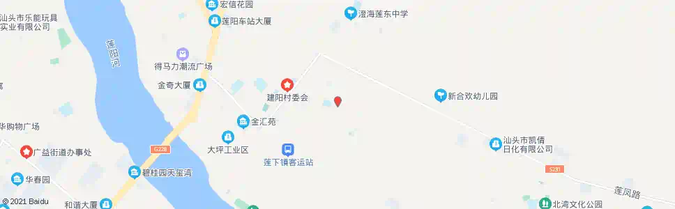 汕头松上村_公交站地图_汕头公交_妙搜公交查询2025