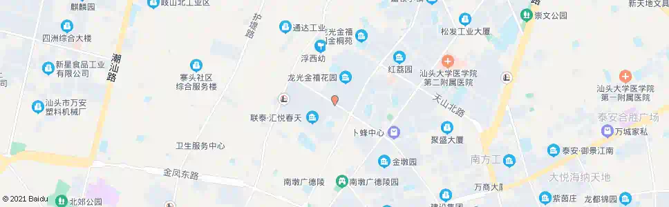 汕头金禧花园南_公交站地图_汕头公交_妙搜公交查询2025
