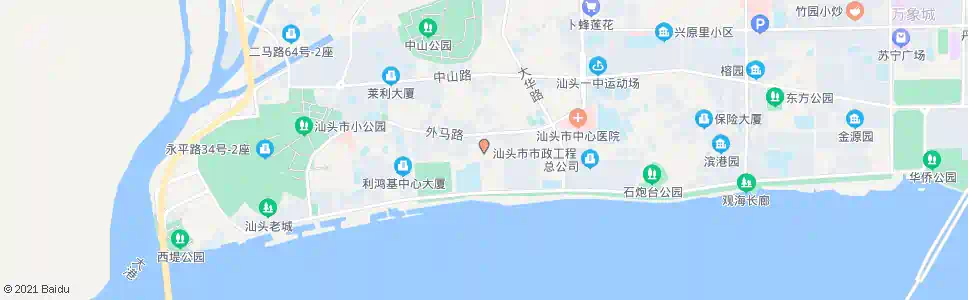汕头市中医院_公交站地图_汕头公交_妙搜公交查询2025