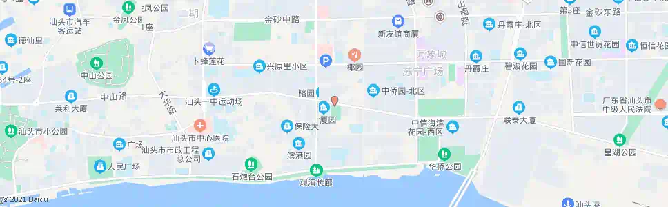 汕头东方公园_公交站地图_汕头公交_妙搜公交查询2025