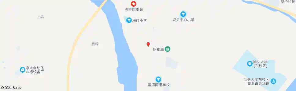汕头三围(洲畔路口)_公交站地图_汕头公交_妙搜公交查询2025