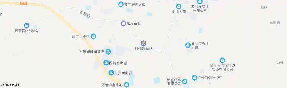 汕头谷饶汽车站_公交站地图_汕头公交_妙搜公交查询2025