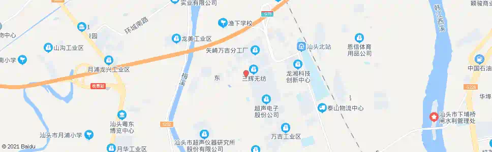 汕头万吉工业区(柳河路)_公交站地图_汕头公交_妙搜公交查询2025