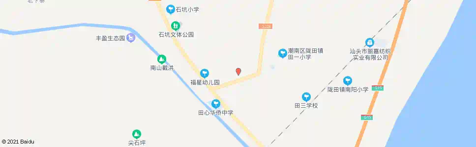 汕头田一村_公交站地图_汕头公交_妙搜公交查询2025