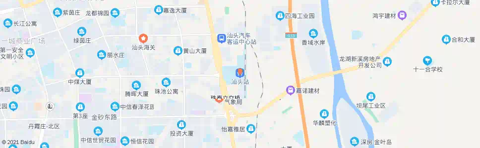 汕头青山_公交站地图_汕头公交_妙搜公交查询2025
