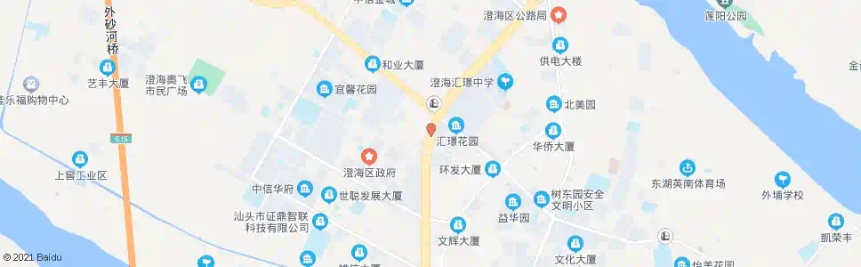汕头澄江路口_公交站地图_汕头公交_妙搜公交查询2025