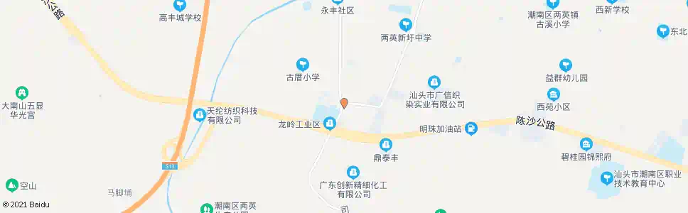 汕头龙岭学校_公交站地图_汕头公交_妙搜公交查询2025