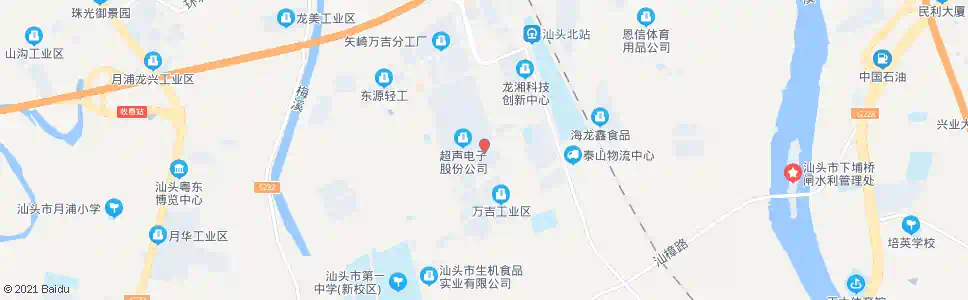 汕头超声集团_公交站地图_汕头公交_妙搜公交查询2025