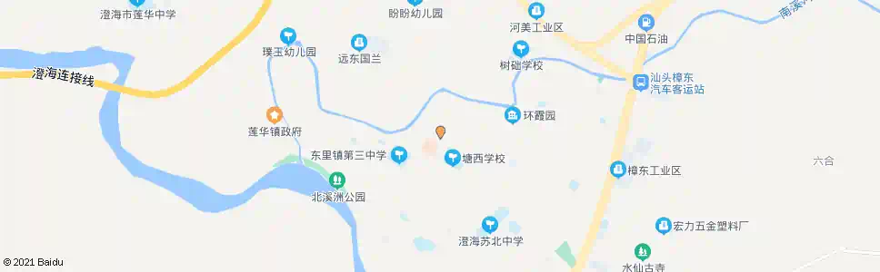 汕头塘西_公交站地图_汕头公交_妙搜公交查询2025