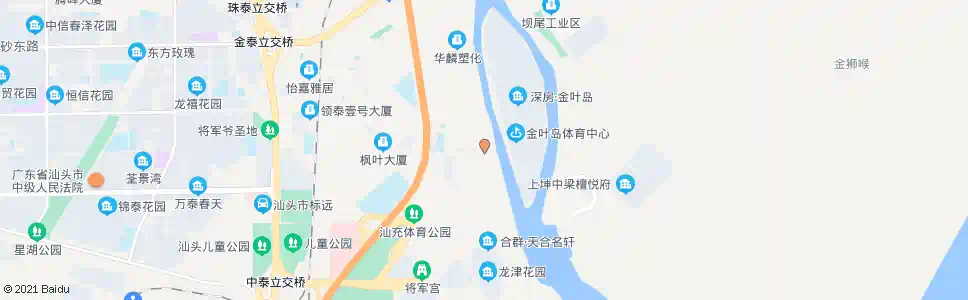 汕头金叶岛_公交站地图_汕头公交_妙搜公交查询2025