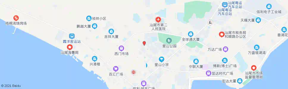 汕尾香城花园_公交站地图_汕尾公交_妙搜公交查询2025