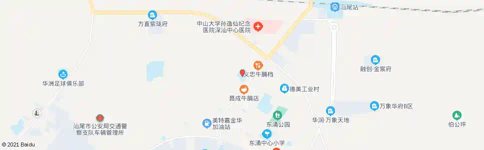 汕尾品清小学_公交站地图_汕尾公交_妙搜公交查询2025
