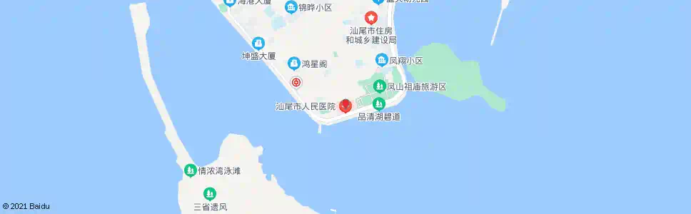汕尾人民医院_公交站地图_汕尾公交_妙搜公交查询2025