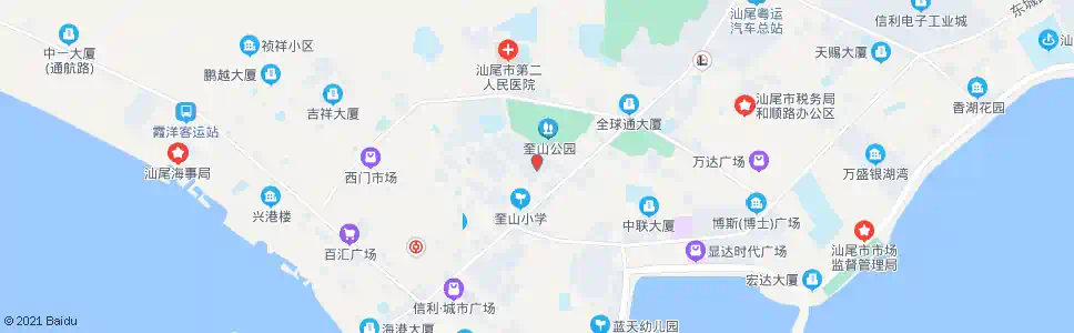 汕尾市政府宿舍_公交站地图_汕尾公交_妙搜公交查询2025