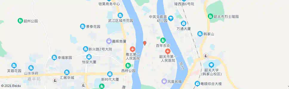 韶关西堤中_公交站地图_韶关公交_妙搜公交查询2025