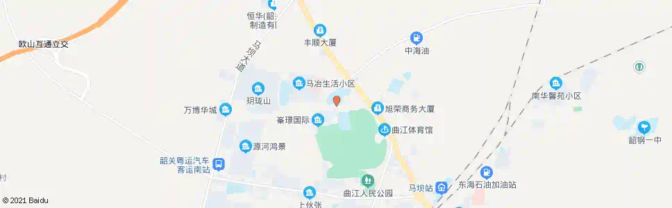 韶关曲江一中_公交站地图_韶关公交_妙搜公交查询2025