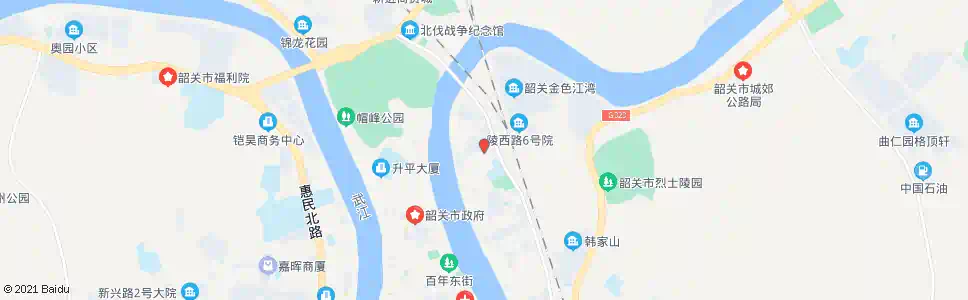 韶关浈江北路_公交站地图_韶关公交_妙搜公交查询2025