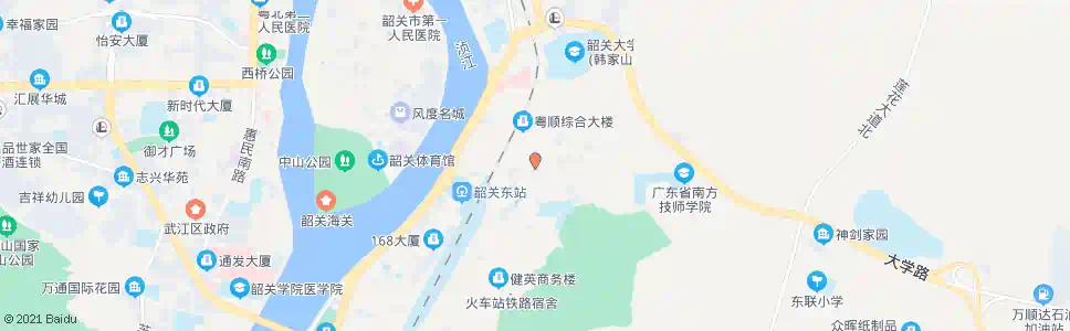 韶关宝丽花园_公交站地图_韶关公交_妙搜公交查询2025