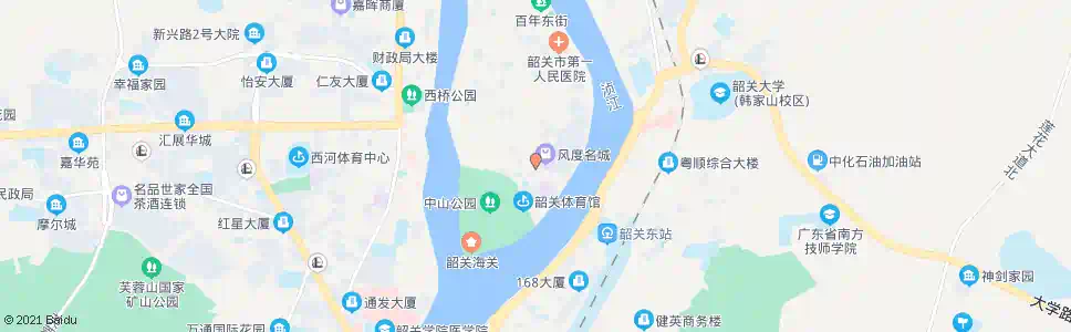韶关解放路_公交站地图_韶关公交_妙搜公交查询2025