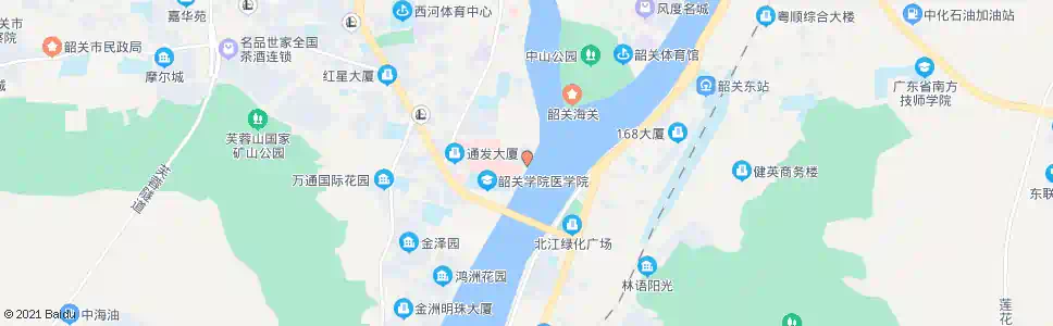 韶关粤北医院(东区)_公交站地图_韶关公交_妙搜公交查询2025