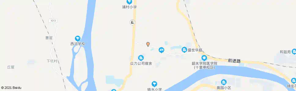 韶关北江技校_公交站地图_韶关公交_妙搜公交查询2025