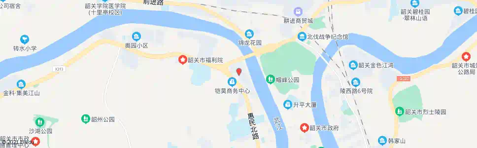 韶关江湾名庭_公交站地图_韶关公交_妙搜公交查询2025
