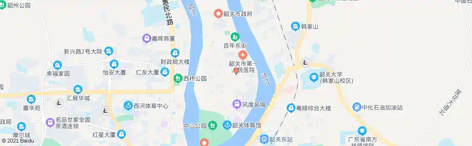 韶关建国路_公交站地图_韶关公交_妙搜公交查询2025